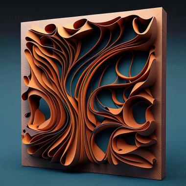 3D model abstract art (STL)